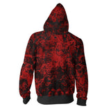 Carnage Hoodie Printed Full-Zip Cardigan