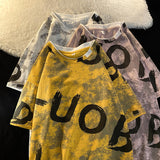Men's T-Shirt Summer Men's Short Sleeve Loose Casual Print T-shirt