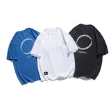 2022 Summer Man Outfits Loose Letter Print T-shirt