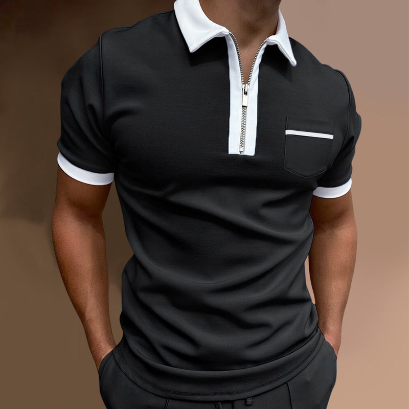 Polo Shirts Slim Fit Pocket Men's T-shirt