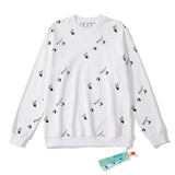 Off White Sweatshirts Long Sleeve round Neck Sweater Autumn and Winter Palm Letter Crew Neck Pullover Terry Sweater