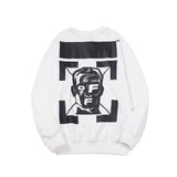 Off White Sweatshirts Long Sleeve round Neck Sweater Autumn and Winter Letter Crew Neck Pullover Terry Sweater for Men and Women