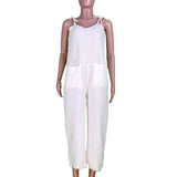 Women Pants Suit Women's Summer Solid Color Sexy Jumpsuit
