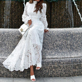 Women Bohemian Dress Spring/Summer Mid-Length Lace Dress