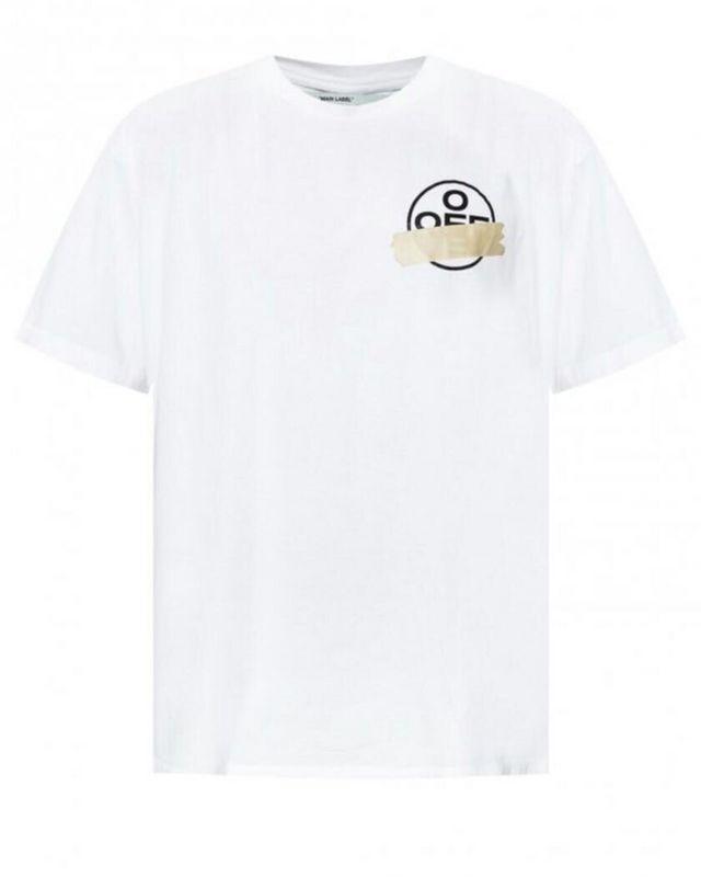 Off White T Shirt Short Sleeve Owt Plus Size Arrow Casual Fashionable Tshirt