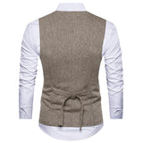 Tuxedo Vests Men Suit Spring/Summer Vest European Size Retro Casual Slim Fit Men
