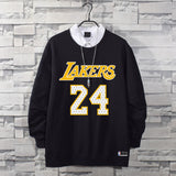 In Memory of Kobe Hoodie Commemorative Kobe round Neck Sweater Winter Fleece-Lined