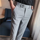 Men Trousers Suit Pants Thin Casual Pants