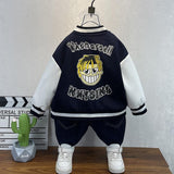 Toddler Boys Jackets Boys' Coat Spring and Autumn Children's Baseball Uniform