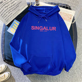 Slogan Graphic Hoodie plus Size Loose Top Coat