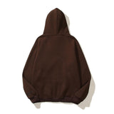 Fog Essentials Hoodie Fear of Fog Double Line Essentials Adhesive Three-Dimensional Letter Sweater Hoodie Couples Coat