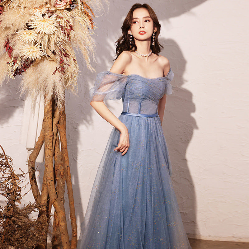 Prom Dresses Banquet Evening Dress for Women Summer Elegant Graceful Super Fairy Long Birthday Host Evening Dress