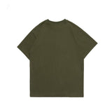 Men T Shirt Summer Casual Tops Men's Clothes Summer Wear Retro Short Sleeve American Casual Loose Letter Print T-shirt