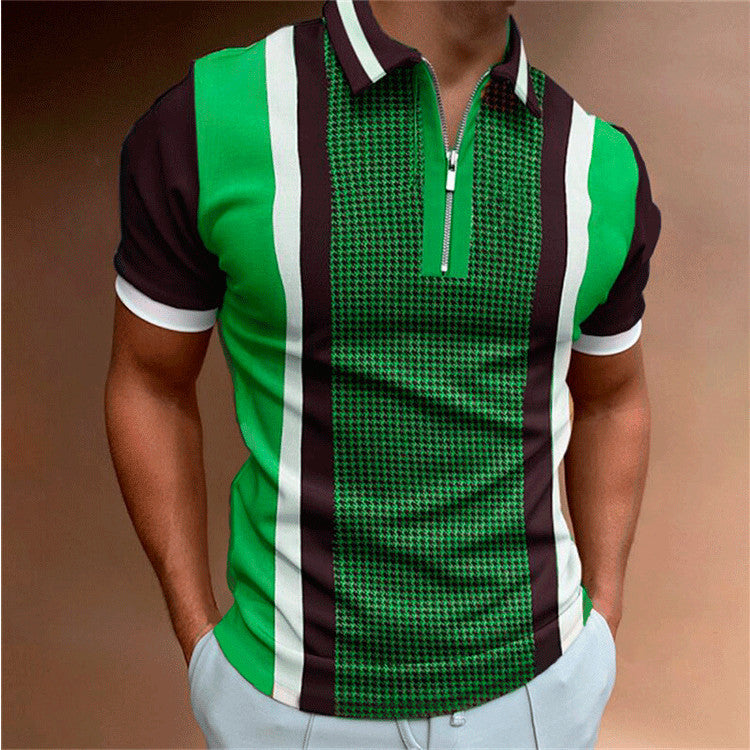 Polo Shirts Men's Summer Polo Shirt Short-Sleeved T-shirt Casual