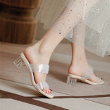Nude Block Heel Sandals