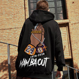 In Memory of Kobe Hoodie Autumn and Winter Commemorative Kobe plus Size Fleece-Lined Thicker Sweater