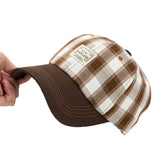Vintage Check Baseball Cap Plaid