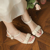 Nude Wide Fit Block Heels