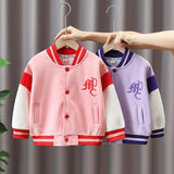 Toddler Girl Jackets Children's Clothing Girls' Baseball Jacket Jacket Sports and Leisure