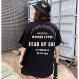 Fog Essentials Tshirts Fog Short Sleeve Fear Of God Printed High Street T-shirt Men & Women Trendy