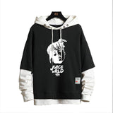 Juice WRLD in Loving Memory Hoodie Singer Juice WRLD Printing Fashion Loose False Two Pieces Spring and Autumn