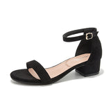 Nude Chunky Heel Sandals
