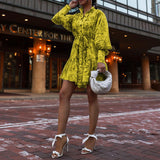 Women Bohemian Dress Spring and Summer Fashion Women's Printed Wear Clothes Dress