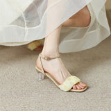 Nude Wide Fit Block Heels