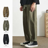 Men Cargo Pants Overalls Men's Spring and Autumn Fashion Brand Straight-Leg Pants