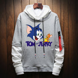 Tom and Jerry Hoodie Sweater for Male and Female Students Spring and Autumn Bottoming Shirt