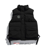 Men Vest Frock Vest Cotton-Padded Jacket Men's Winter