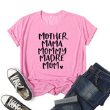 Boy Mama T Shirt Mother Mama Mother Printed Short Sleeve T-shirt