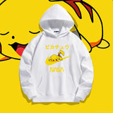 Men and Women Pokemon Pikachu Hoodie Pikachu Joint-Name Hooded Sweater