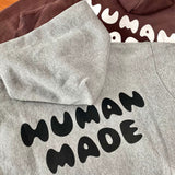 Human Made Hoodie Polar Bear Velvet Padded Hooded Sweatshirt Loose Couple