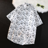 Men's Shirts Summer Men's Printed Shirt Short Sleeve Casual Men's Clothing
