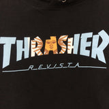 Thrasher Hoodie Loose Hooded Sweater for Men and Women Autumn and Winter
