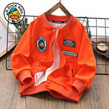 Children Baseball Jacket Small Yellow Duck Children's Clothing Boys' Baseball Jacket Coat