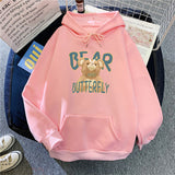 Slogan Graphic Hoodie Loose-Fitting Coat Top