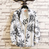 Men's Shirts Printed Large Size Long Sleeve Shirt