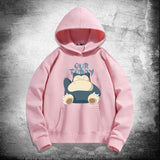 Men and Women Pokemon Pikachu Hoodie Men and Women Youth Loose Shoulder Long Sleeve Top Clothes