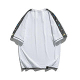 Men T Shirt Summer Casual Tops Men's Clothes Summer Wear Vintage Men's Short Sleeve Casual Loose Multicolor Printing Fake Two-Piece T-shirts