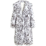 Women Dalmatian Coat2022 Faux Fox Fur Fur Black Dot Leopard Print Coat Fur for Women