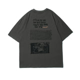 Men T Shirt Summer Casual Tops Cartoon Printed Short Sleeve T-shirt Men's round Neck Half Sleeve Harajuku Style Street Trendy Half Sleeve