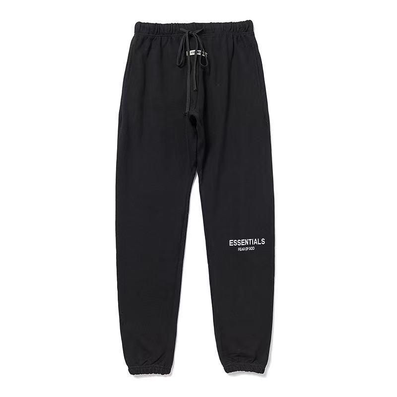 Fog Essentials Pants Fashion Brand Fear Of God Essentials Double Line Reflective Terry Pants Fog High Street Men and Women Casual Trousers