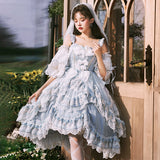 Gothic Lolita Harajuku Style Clothing Lolita Dress Flower Wedding JSK Elegant Gorgeous CLA Tea Party Skirt