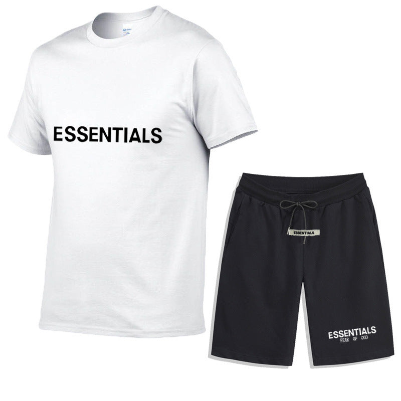 Fear Of God Fog T Shirt Essentials Casual Sports Short Sleeve Shorts Set