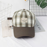 Vintage Check Baseball Cap Plaid