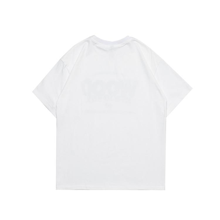 Men T Shirt Summer Casual Tops Men's Clothes Summer Wear Retro Short Sleeve American Casual Loose Letter Print T-shirt