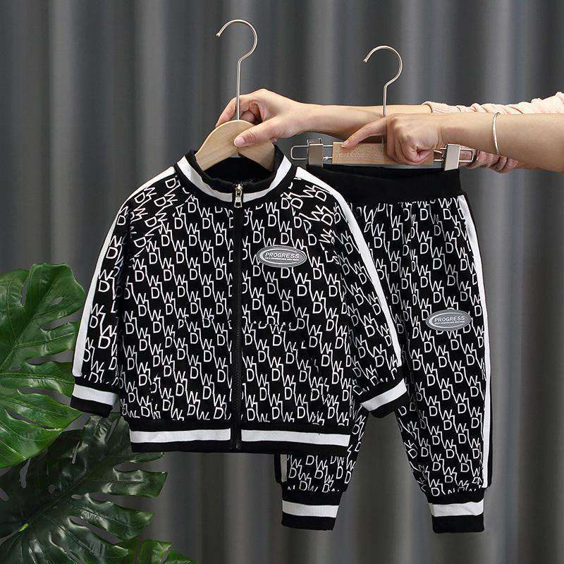 Kid's Athletic Tracksuit Boys Spring Clothing Clothes Two-Piece Suit