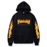 Thrasher Hoodie Hip Hop Fashion Hooded Sweatshirt Top